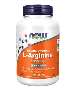 NOW foods L-Arginine Double Strength, 120 Tablets