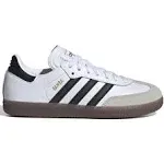 Adidas Kids' Samba Indoor Soccer Shoes, White