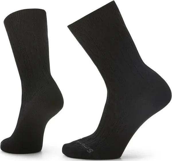 Smartwool Everyday Cable Crew Socks Black Women's