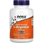 Now Foods, L-Arginine, Double Strength, 1,000 mg, 120 Tablets