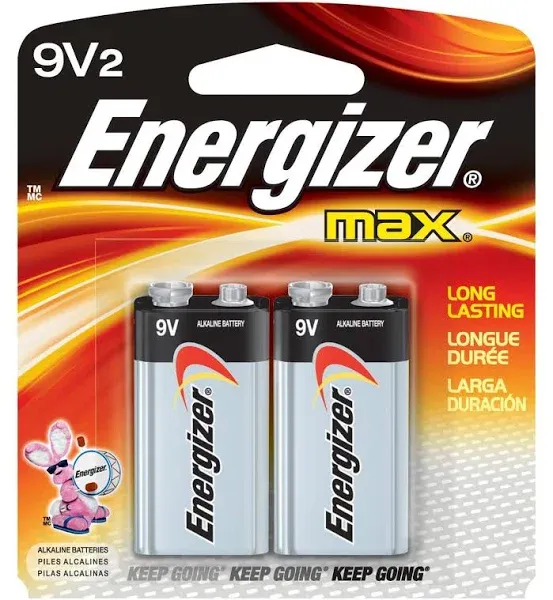 ENERGIZER Max Alkaline 9v Batteries