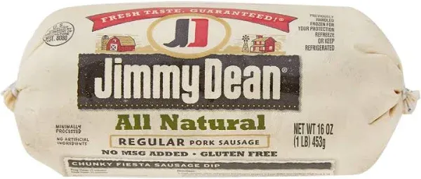 Jimmy Dean, Premium Pork Regular Sausage Roll, 16 oz