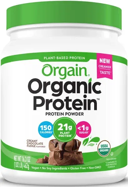 Creamy Chocolate Fudge Vegan Protein Powder, 21g Plant-Based, 1.02lb USA