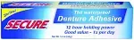 Waterproof Denture Adhesive - Zinc Free - Extra Strong 12 Hour Hold - 1.4 oz ...