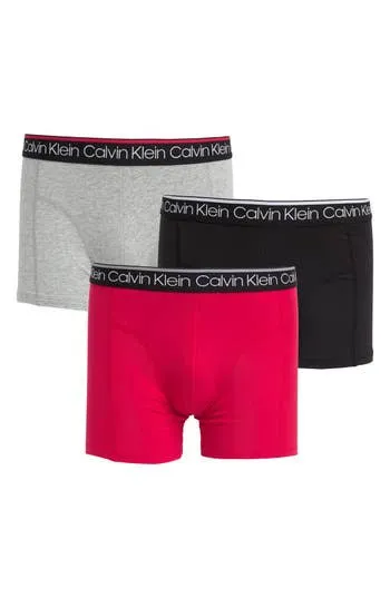 New Mens Calvin Klein NP24210432 Cotton Stretch 3 Pack Trunks Size Small