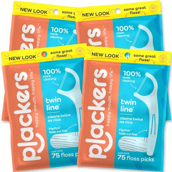 Plackers Dental Flossers Twin-Line