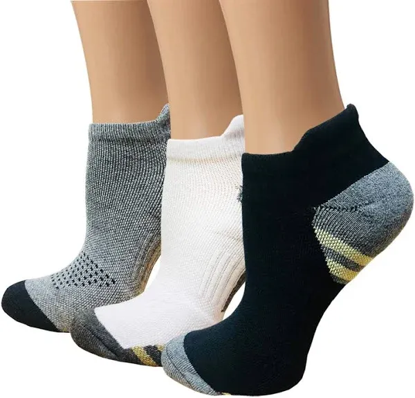 Copper Plantar Fasciitis Running Compression Socks for Men & Women 6 Pairs Arch Support Ankle Socks for Athletic&Travel