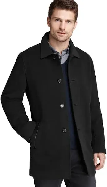 Cole Haan Men's Wool Cashmere Topper Coat