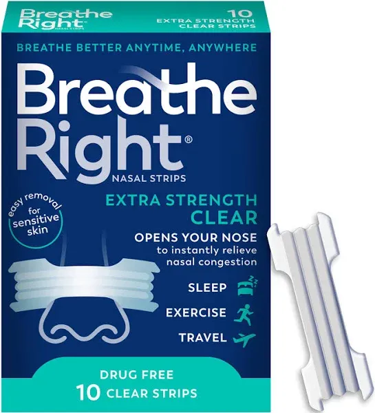 Breathe Right Extra Clear Nasal Strips