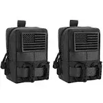 2 Pack Molle Pouches - Tactical Compact Water-Resistan<wbr/>t EDC Pouch Small Utili...