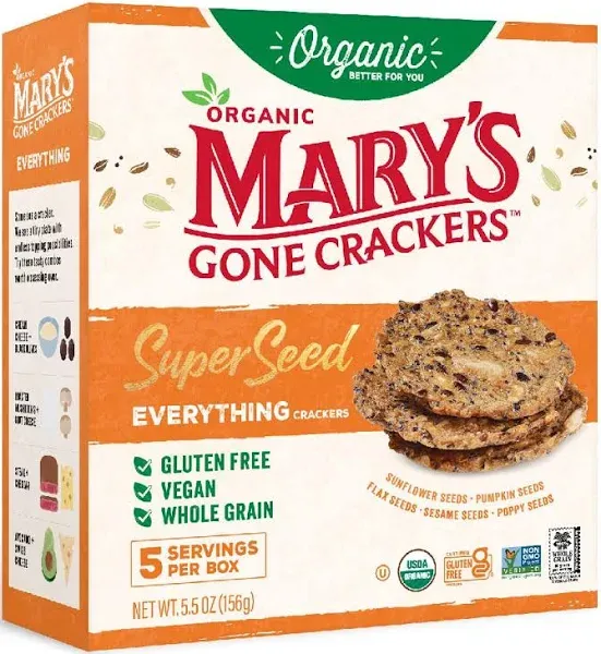 Mary's Gone Crackers Super Seed Classic Crackers 5.5 oz