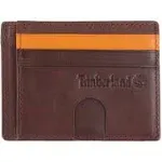 Timberland Men&#039;s Leather Card Case Mini Wallet