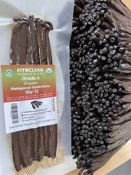 Madagascar Vanilla Beans Grade A for Extract, Cooking and Baking