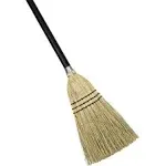 Rubbermaid Commercial Lobby 38" Handle Corn-Fill Broom, Brown