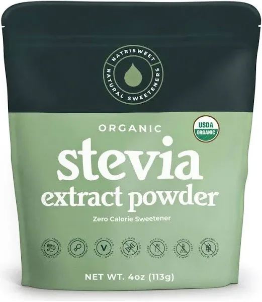 Stevia Powder, 4 oz, Pure Stevia Sweetener with No Additives, No Fillers, Zer...