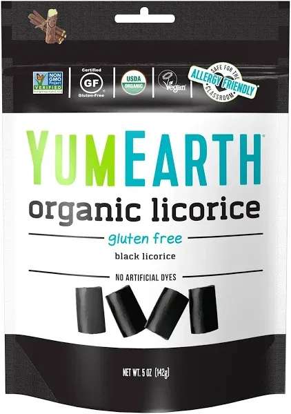 YumEarth Organic Licorice Black 5 Oz 142 G