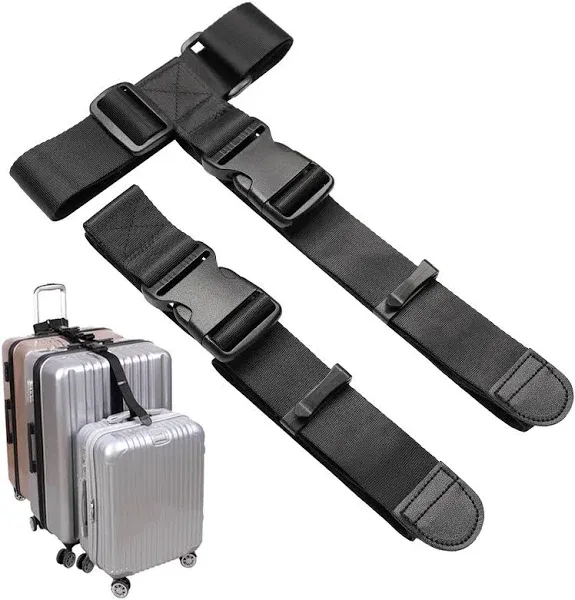 Luggage Connector Straps Add a Bag Suitcase Strap Belt Luggage Clip Link Mult...