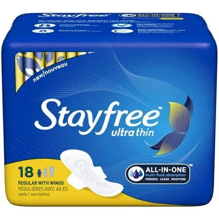 Stayfree Ultra Thin Regular Pads With Wings (10.1 oz)