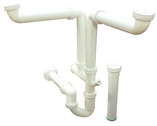 1-1/2 in. Dia Sink Drain Installation Kit in White