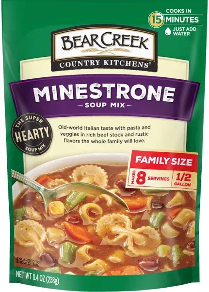 Bear Creek Family Size Soup Mix, Minestrone (8.4 oz)