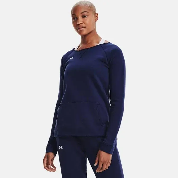 Under Armour Hustle Fleece Womens Crew L