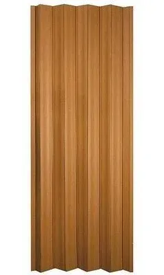 LTL Home Products Via 36&#034;x80&#034; Vinyl Hinged Single Folding Door, Fruitwood (Used)