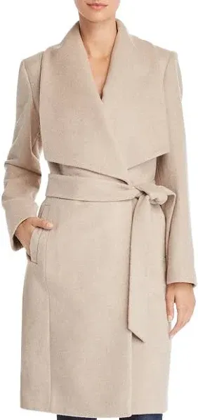 Cole Haan Women's Wool Blend Belted Wrap Coat