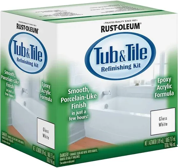 Rust-Oleum 1 qt. Tub & Tile Refinishing Kit White