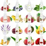 Food Flavoring Oil, 16 Pack 10ml Larger Size Lip Gloss Flavoring Oil, Candy Flavoring for Candy Making Cooking & Baking, Lip Blam Flavoring Oil Water & Oil Soluble Flavoring Extracts