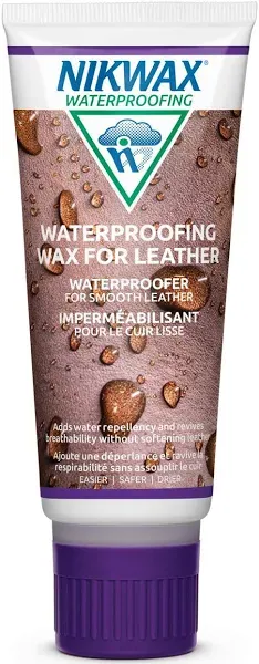 Nikwax Waterproofing Wax for Leather, Cream, Restores DWR Water Repellency, Shoe Care, Boot & Footwear Cleaner, Rain Protection, Safe for Gore-Tex