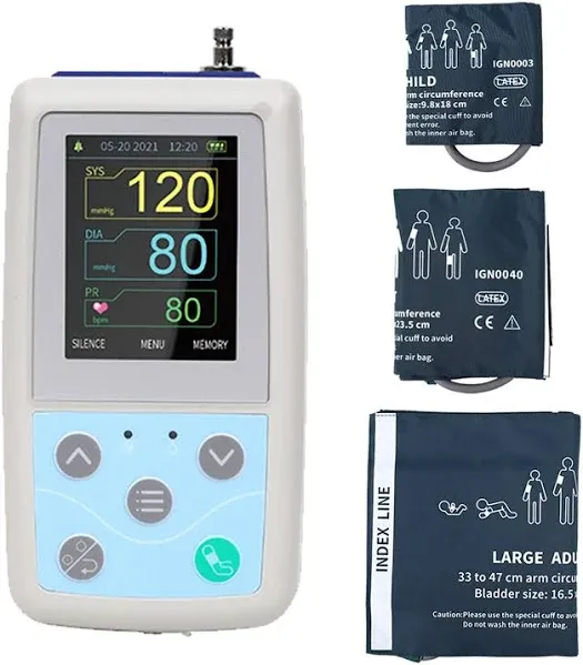 Contec Abpm50 Ambulatory Blood Pressure Monitor+Software 24h Nibp Holter Upper Arm