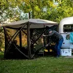 Clam Quick-Set Venture 9 x 9 Foot Portable Outdoor Camping Canopy Shelter, Green