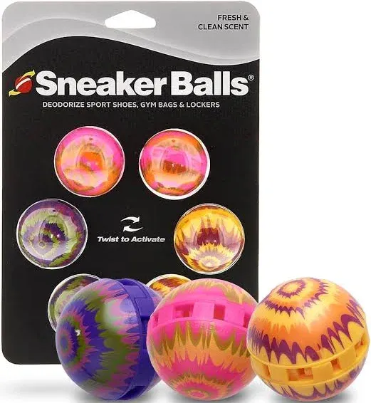 Sneaker Balls Red, White, Blue Sports Deodorizers  6 pack