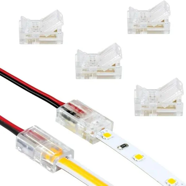 Armacost Lighting 2 Pin LED Strip Light Wire to Tape Connectors