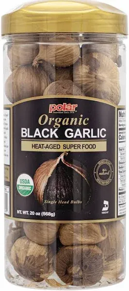 MW Polar USDA Organic Black Garlic Bulb 20 oz Jar