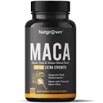 Natgrown Organic Maca Root Powder Capsules 1500 mg with Black + Red + Yellow Peruvian Maca Root Extract Supplement for Men and Women - Vegan Pills