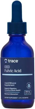 Trace Minerals Liquimins 250mg Ionic Fulvic Acid ConcenTrace Liquid 59 ml Drops