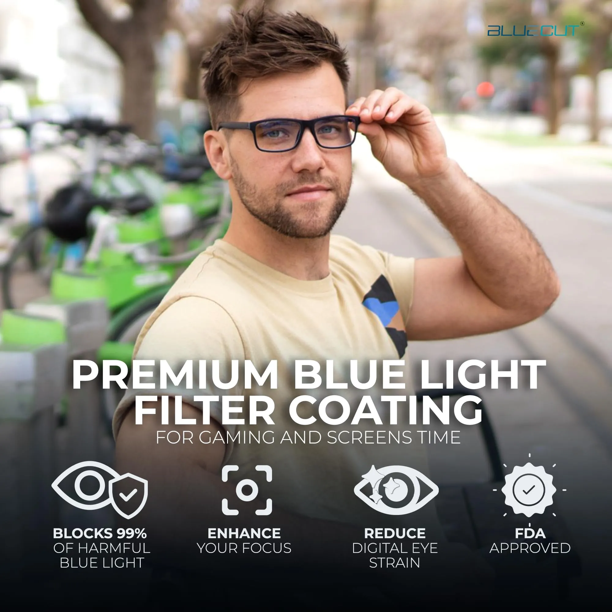 Blue Light Blocking Glasses Anti-Fatigue for Men &amp; Women Computer Use