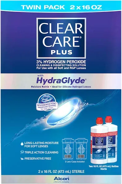 Clear Care Plus Cleaning & Disinfecting Solution, 32 Ounces