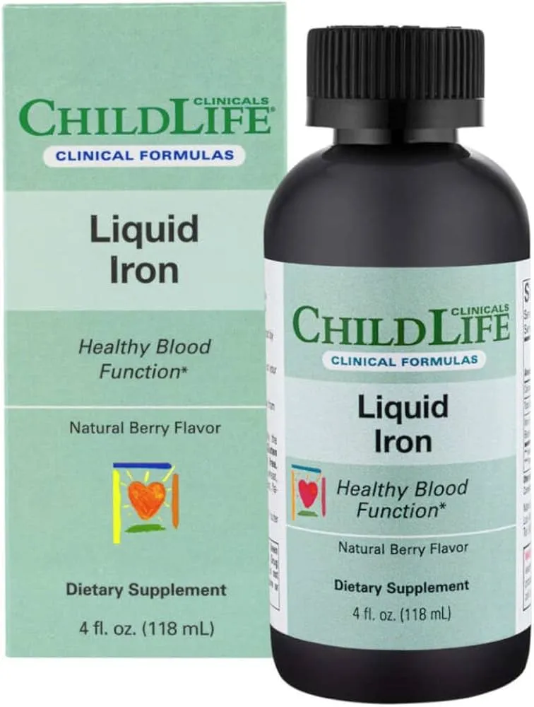 Childlife Clinicals, Liquid Iron, Natural Berry, 4 fl oz (118 ml)