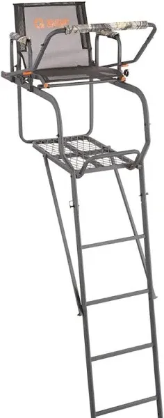 New Sturdy Guide Gear 15.5&#039; Ft Ladder Hunting Tree Stand with Mesh Seat