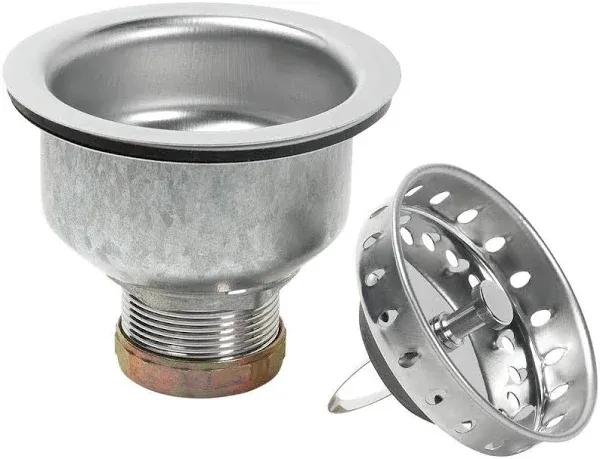 Glacier Bay Specification Sink Strainer Stainless Steel - Missing Nut