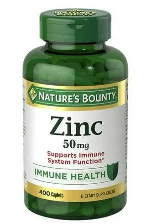 Nature's Bounty Zinc 50mg 400 Caplets