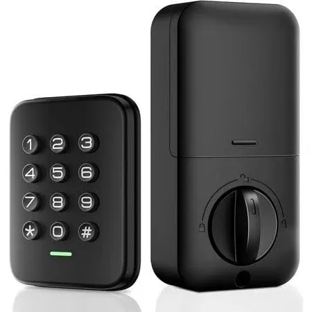 Keyless Entry Door Lock, Electronic Keypad Deadbolt Lock, Auto Lock, Anti-Pee...