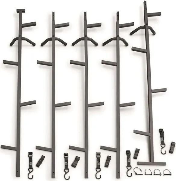 25' Climbing Sticks Hunting Ladder Steps Deer Gear Steel Tree Stand