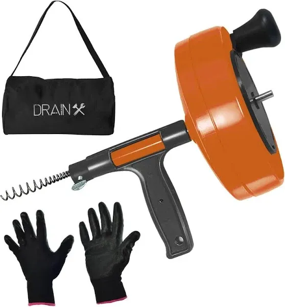 Drainx Heavy-Duty-Steel Pro Drum Drain Auger