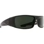 Spy Logan Sunglasses - Black - Happy Gray Green