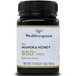 Wedderspoon Raw Premium Manuka Honey MGO 850 176 oz Unpasteurized New Zealand Honey Traceable from Our Hives to Your Home