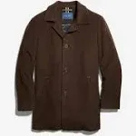 Cole Haan Men's Wool-Blend Italian Topper - Brown - Size XXL