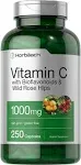 Horbaach Vitamin C 1000mg with Bioflavonoids and Rose Hips | 250 Capsules